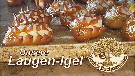 Selbst gebackene Laugenigel