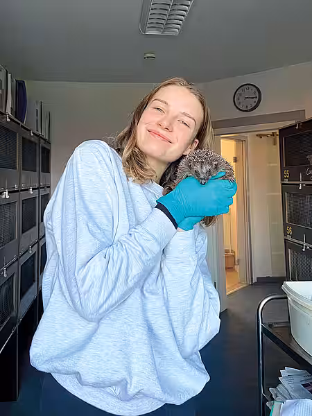 Jana macht ihren Bundesfreiwilligendienst in unserer Igelstation